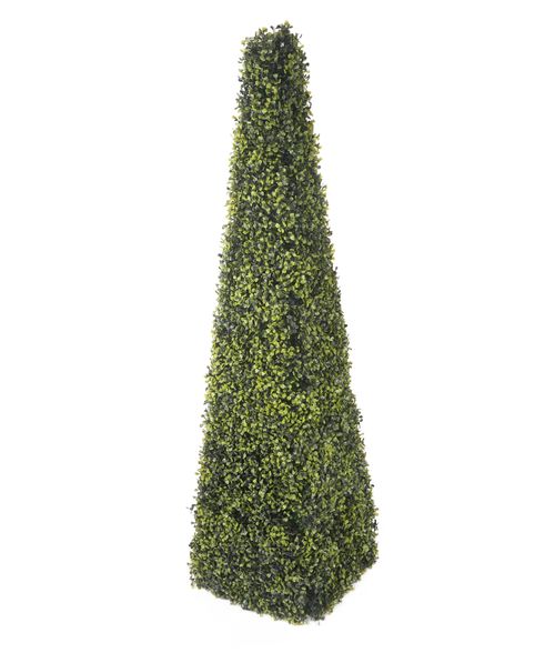 Buy Artificial 4ft 6" Boxwood Pyramid Tower Topiary Artificial Silk Plant and Tree Range