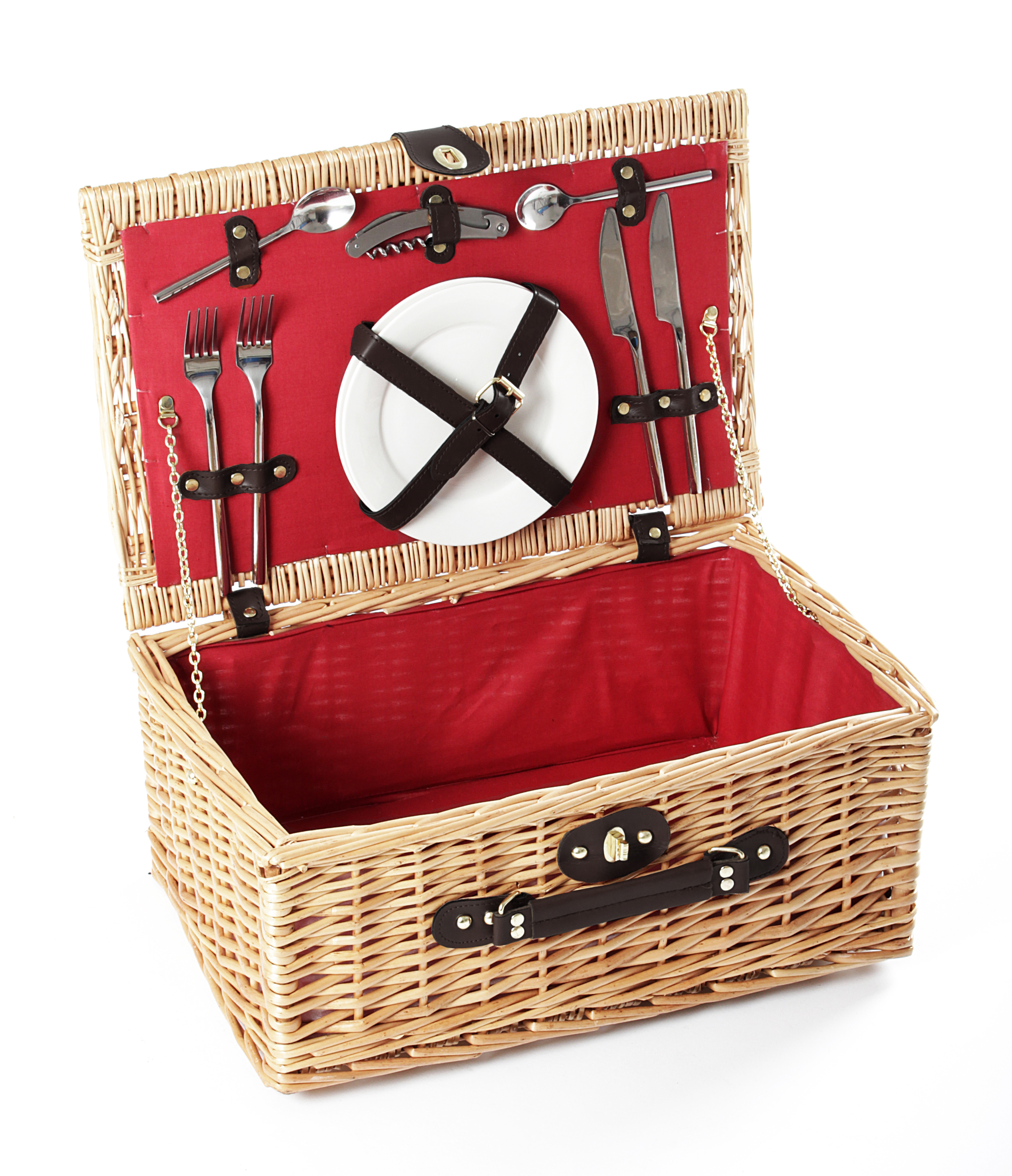 Buckingham Willow Picnic Hamper For Two People Picnicware