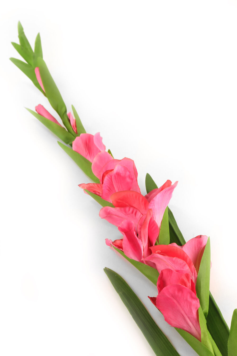 Artificial 118cm Single Stem Pink Gladiolus Artplants